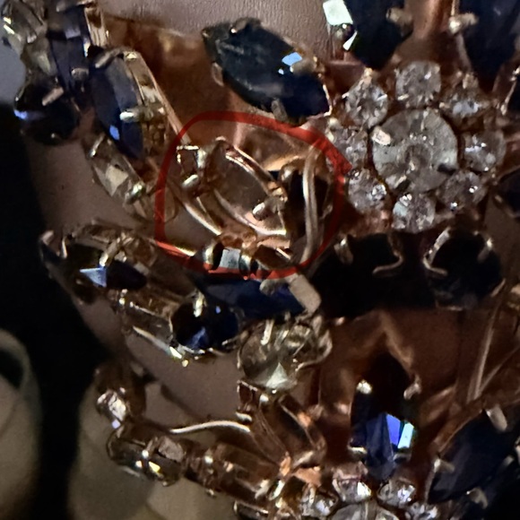 Dsquared2 Blue Crystal Stoned Heels with Metal Lock Embellish on Ankle Strap - Picture 7 of 16